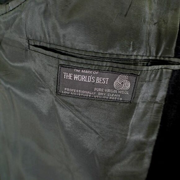 Christian Dior Monsieur 40R Gray Wool Blazer 2 Button Constructed / Padded Shoul - Picture 9 of 12